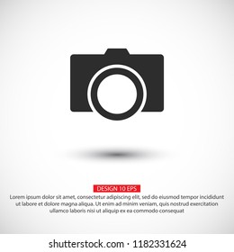 Camera Icon VECTOR 10  EPS