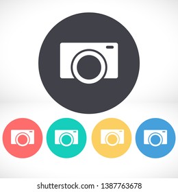 Camera Icon VECTOR 10  EPS. lorem ipsum Flat Design JPG
