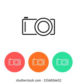 Camera Icon VECTOR 10 EPS. lorem ipsum Flat Design JPG