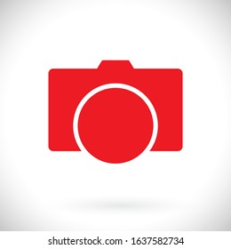Camera Icon VECTOR 10 EPS. lorem ipsum Flat Design JPG