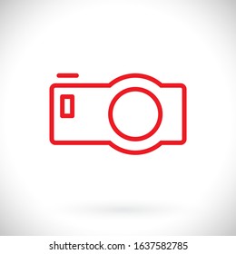 Camera Icon VECTOR 10 EPS. lorem ipsum Flat Design JPG