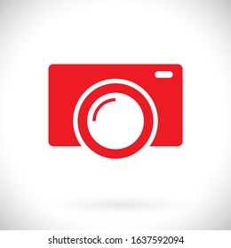 Camera Icon VECTOR 10 EPS. lorem ipsum Flat Design JPG