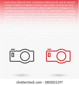 Camera Icon VECTOR 10 EPS. lorem ipsum Flat Design JPG