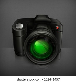 Camera icon, vector