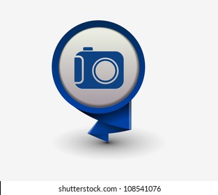 camera icon, vector