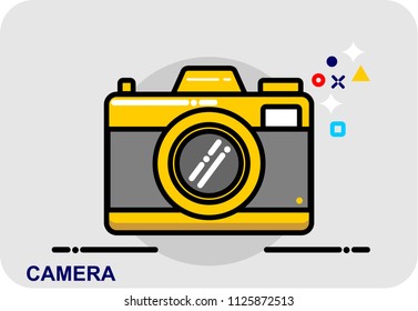 camera, icon vector