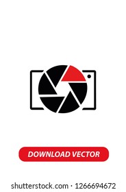 Camera icon, Vector