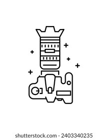 camera icon, vector best line icon.