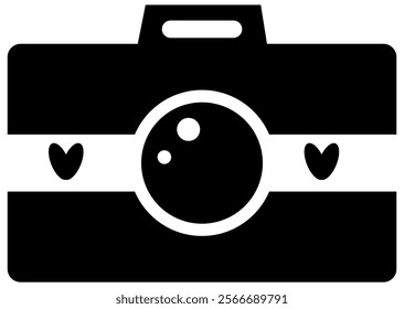 camera icon vector.
camera black and white color.
camera flat design vector.