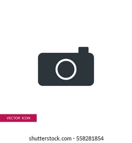 camera icon vector, can be used for web and mobile design.