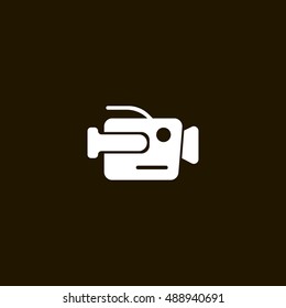 Camera icon vector, clip art. Also useful as logo, web element, symbol, graphic image, silhouette and illustration. Compatible with ai, cdr, jpg, png, svg, pdf, ico and eps.