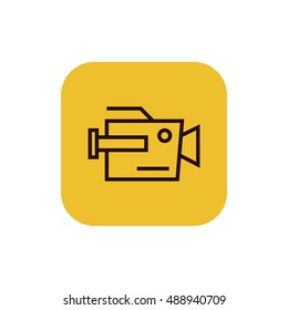 Camera icon vector, clip art. Also useful as logo, square app icon, web element, symbol, graphic image, silhouette and illustration. Compatible with ai, cdr, jpg, png, svg, pdf, ico and eps. svg