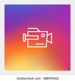 Camera icon vector, clip art. Also useful as logo, web element, symbol, graphic image, silhouette and illustration. Compatible with ai, cdr, jpg, png, svg, pdf, ico and eps.