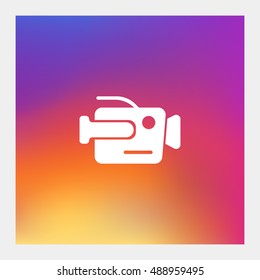 Camera icon vector, clip art. Also useful as logo, web element, symbol, graphic image, silhouette and illustration. Compatible with ai, cdr, jpg, png, svg, pdf, ico and eps.