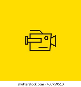Camera icon vector, clip art. Also useful as logo, web element, symbol, graphic image, silhouette and illustration. Compatible with ai, cdr, jpg, png, svg, pdf, ico and eps.