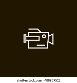 Camera icon vector, clip art. Also useful as logo, web element, symbol, graphic image, silhouette and illustration. Compatible with ai, cdr, jpg, png, svg, pdf, ico and eps. svg