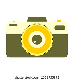 camera icon vector colored illustration