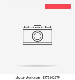 Camera icon. Vector concept illustration for design.