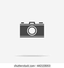 Camera icon. Vector concept illustration for design.