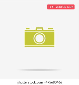 Camera icon. Vector concept illustration for design.