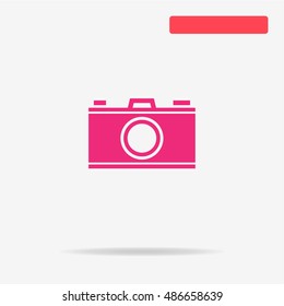 Camera icon. Vector concept illustration for design.