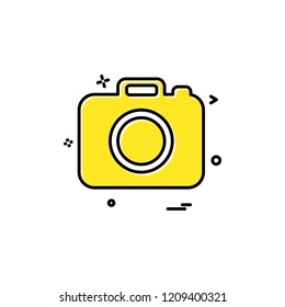 camera icon vector design