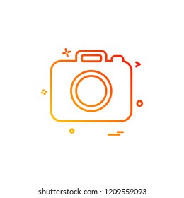 camera icon vector design