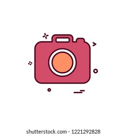 camera icon vector design