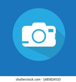 Camera Icon Vector Design With Background
