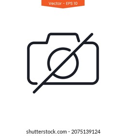 Camera icon vector design template