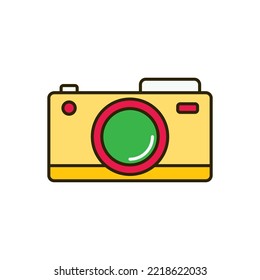 Camera icon vector design templates isolated on white background