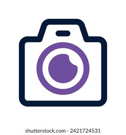 camera icon. vector dual tone icon for your website, mobile, presentation, and logo design.