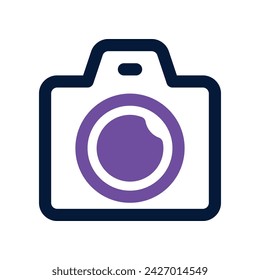 icono de cámara. icono vectorial de tono dual para su sitio web, móvil, presentación y diseño de logotipo.