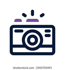 camera icon. vector dual tone icon for your website, mobile, presentation, and logo design.