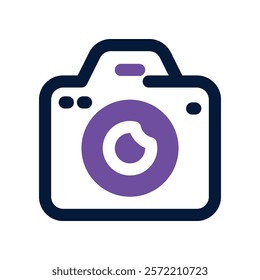 camera icon. vector dual tone icon for your website, mobile, presentation, and logo design.