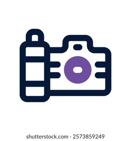 camera icon. vector dual tone icon for your website, mobile, presentation, and logo design.