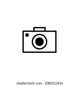 Camera icon vector elegant minimalist
