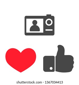 Camera icon. Vector  Eps 10 
