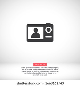 Camera icon. Vector Eps 10 . Lorem Ipsum Flat Design