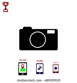 Camera icon, Vector EPS 10 illustration style