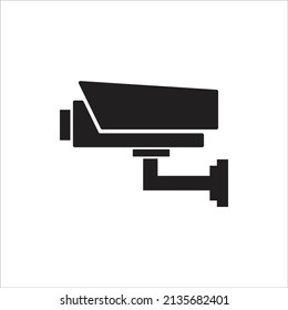 Camera Icon. Vector. Fixed Cctv. Security camera isolate