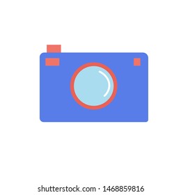 camera icon vector flat design