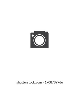 Camera icon vector flat design template