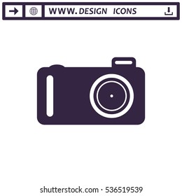 Camera Icon Vector flat design style
