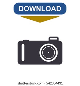 Camera Icon Vector flat design style