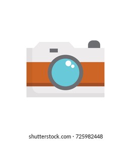 Camera icon vector. Camera flat style design