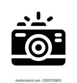 camera icon. vector glyph icon for your website, mobile, presentation, and logo design.