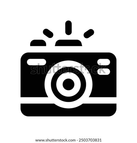 camera icon. vector glyph icon for your website, mobile, presentation, and logo design.