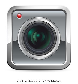 camera icon - vector illustration