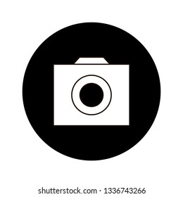 Camera icon, vector illustration